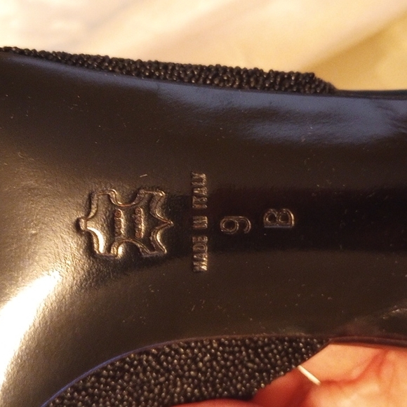Isaac Mizrahi shoes, size 9 , beaded and leather Black - Picture 12 of 12